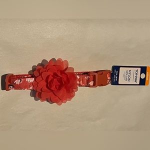 Top-Paw Nylon Collar with Adorable Flower